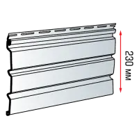 Планка "софит" коричневая Т-19 - 3м.